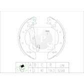 Brake Shoe Set NPS - S350I16