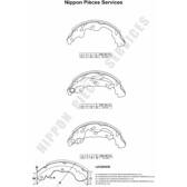 Brake Shoe Set NPS - T350A15