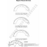 Brake Shoe Set NPS - T350A39