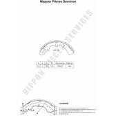 Bremsbackensatz NPS - M350A02