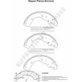 Bremsbackensatz NPS - M350A04