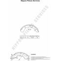 Bremsbackensatz NPS - M350A16