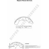Bremsbackensatz NPS - M350A17