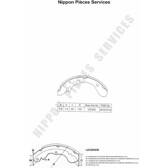 Bremsbackensatz NPS - M350A36