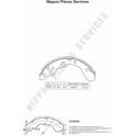 Bremsbackensatz NPS - M350A40