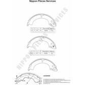 Bremsbackensatz NPS - M350I01