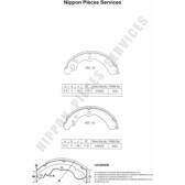 Bremsbackensatz NPS - S350I10