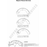 Bremsbackensatz NPS - S350U04