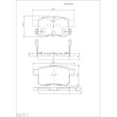 Bremsbelagsatz hinten NPS - H361A19