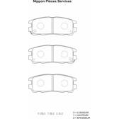 Bremsbelagsatz hinten NPS - I361U02