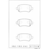 Bremsbelagsatz hinten NPS - K361A11