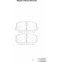 Bremsbelagsatz hinten NPS - M361A01
