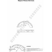 Bromsbackar, sats NPS - H350A03