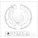 Bromsbackar, sats NPS - H350I14