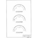 Bromsbackar, sats NPS - T350A87