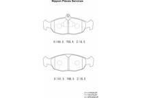 Front brake pad set