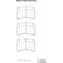 Front brake pad set NPS - D360U22