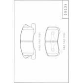 Front brake pad set NPS - D360U23