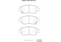 Front brake pad set