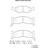 Front brake pad set NPS - K360A02