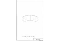 Front brake pad set