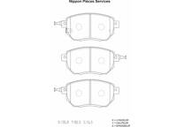 Front brake pad set
