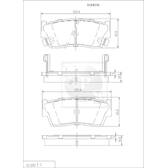 Front brake pad set NPS - S360I06