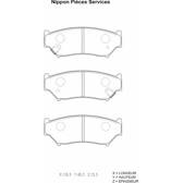 Front brake pad set NPS - S360I12