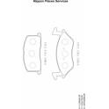 Front brake pad set NPS - T360A57