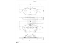 Front brake pad set