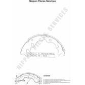 Jeu de mâchoires de frein NPS - M350A25