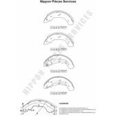 Jeu de mâchoires de frein NPS - N350N02