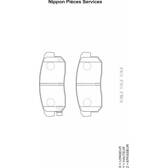 Jeu de plaquettes de frein arrière NPS - M361A07