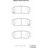 Jeu de plaquettes de frein arrière NPS - M361I06