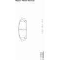 Jeu de plaquettes de frein arrière NPS - S361U09