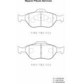 Jeu de plaquettes de frein avant NPS - M360A23
