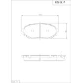 Jeu de plaquettes de frein avant NPS - M360A37