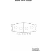 Jeu de plaquettes de frein avant NPS - M360I63