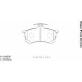 Plaquettes De Frein Avant Neuves ATLAS Pour Mitsubishi Endeavor 2004 - Référence IMD550