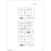 Jeu de plaquettes de frein avant NPS - T360A117