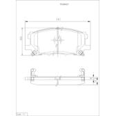 Jeu de plaquettes de frein avant NPS - T360A25