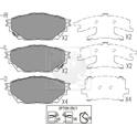 Kit pastiglie freno anteriore NPS - M360I90