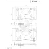 Kit pastiglie freno anteriore NPS - S360U22