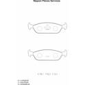 Kit pastiglie freno posteriore NPS - D361U00