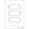 Rear brake pad set NPS - N360N80
