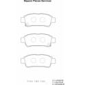 Rear brake pad set NPS - T361A15