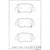 Rear brake pad set NPS - T361A37