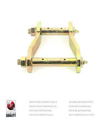 Mounting, spring shackle