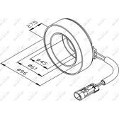 Bobine (compresseur-embrayage magnétique) NRF - 38470