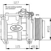 Compresseur climatisation NRF - 32048